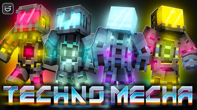 Thumbnail of the Minecraft Bedrock Marketplace product Techno Mecha created by Giggle Block Studios.