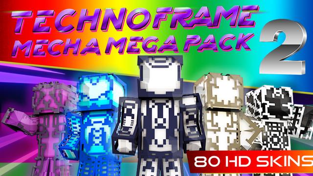 Thumbnail of the Minecraft Bedrock Marketplace product Technoframe Mecha Mega Pack 2 created by Giggle Block Studios.
