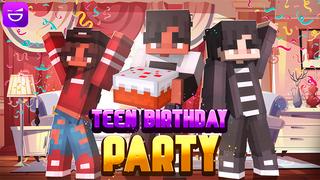 Thumbnail of the Minecraft Bedrock Marketplace product Teen Birthday Party created by Giggle Block Studios.