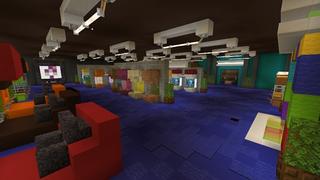 Screenshot of the Minecraft Bedrock Marketplace product Teen Button Hunt created by Giggle Block Studios.