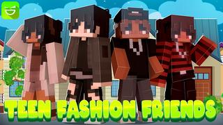 Thumbnail of the Minecraft Bedrock Marketplace product Teen Fashion Friends created by Giggle Block Studios.