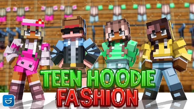 Thumbnail of the Minecraft Bedrock Marketplace product Teen Hoodie Fashion created by Giggle Block Studios.