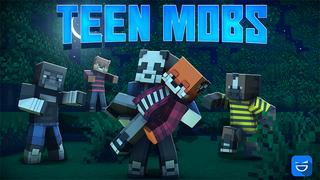 Thumbnail of the Minecraft Bedrock Marketplace product Teen Mobs created by Giggle Block Studios.