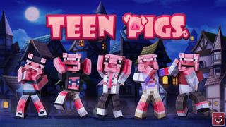 Thumbnail of the Minecraft Bedrock Marketplace product Teen Pigs created by Giggle Block Studios.