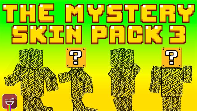 Thumbnail of the Minecraft Bedrock Marketplace product The Mystery Skin Pack 3 created by Giggle Block Studios.