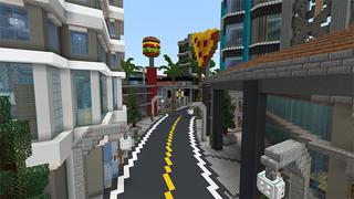 Screenshot of the Minecraft Bedrock Marketplace product Time Free City created by Giggle Block Studios.