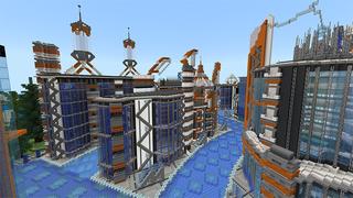 Screenshot of the Minecraft Bedrock Marketplace product Time Free City created by Giggle Block Studios.