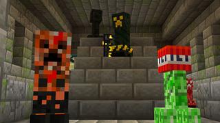 Screenshot of the Minecraft Bedrock Marketplace product TNT Creepers created by Giggle Block Studios.