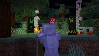 Screenshot of the Minecraft Bedrock Marketplace product TNT Creepers created by Giggle Block Studios.