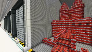 Screenshot of the Minecraft Bedrock Marketplace product TNT EXPERIMENTS created by Giggle Block Studios.