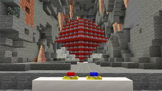 Screenshot of the Minecraft Bedrock Marketplace product TNT EXPERIMENTS created by Giggle Block Studios.