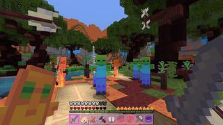Screenshot of the Minecraft Bedrock Marketplace product Toon Splash created by Giggle Block Studios.