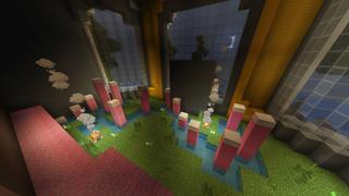 Screenshot of the Minecraft Bedrock Marketplace product Townhouse Parkour created by Giggle Block Studios.