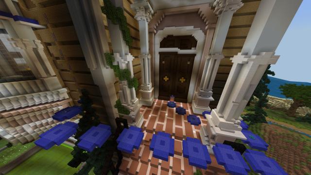 Screenshot of the Minecraft Bedrock Marketplace product Townhouse Parkour created by Giggle Block Studios.