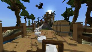 Screenshot of the Minecraft Bedrock Marketplace product Townhouse Parkour created by Giggle Block Studios.