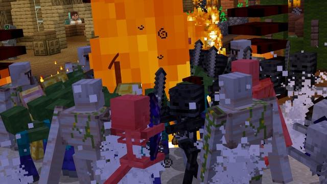 Screenshot of the Minecraft Bedrock Marketplace product Treasure Defender created by Giggle Block Studios.
