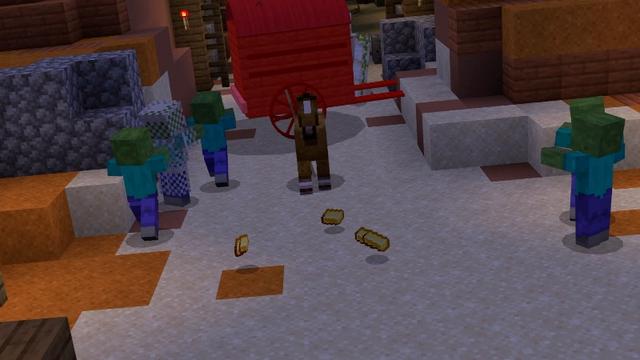 Screenshot of the Minecraft Bedrock Marketplace product Treasure Defender created by Giggle Block Studios.