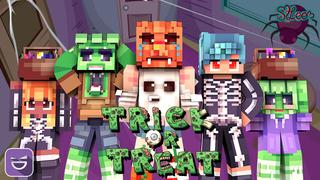 Thumbnail of the Minecraft Bedrock Marketplace product Trick or Treat created by Giggle Block Studios.