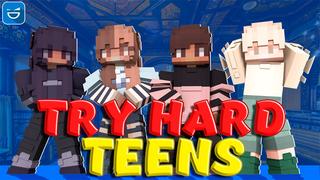 Thumbnail of the Minecraft Bedrock Marketplace product Try Hard Teens created by Giggle Block Studios.