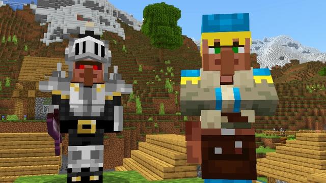 Screenshot of the Minecraft Bedrock Marketplace product Villager Expansion created by Giggle Block Studios.