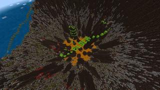 Screenshot of the Minecraft Bedrock Marketplace product Volcano Parkour created by Giggle Block Studios.