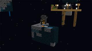 Screenshot of the Minecraft Bedrock Marketplace product Warden Skyblock created by Giggle Block Studios.