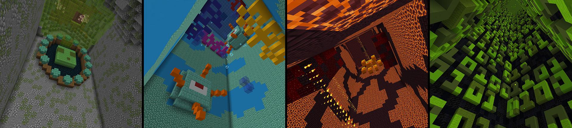 Panorama of the Minecraft Bedrock Marketplace product Worlds Highest Jump created by Giggle Block Studios.