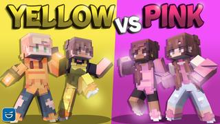 Thumbnail of the Minecraft Bedrock Marketplace product Yellow vs Pink created by Giggle Block Studios.