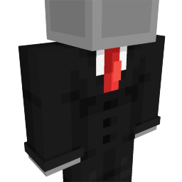 Thumbnail of the Minecraft Bedrock Marketplace product Black Suit with Red Tie created by Glorious Studios.