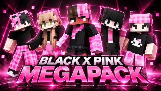 Thumbnail of the Minecraft Bedrock Marketplace product Black x Pink Megapack created by Glorious Studios.