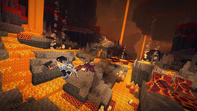 Screenshot of the Minecraft Bedrock Marketplace product CAVES: Fire & Ice created by Glorious Studios.