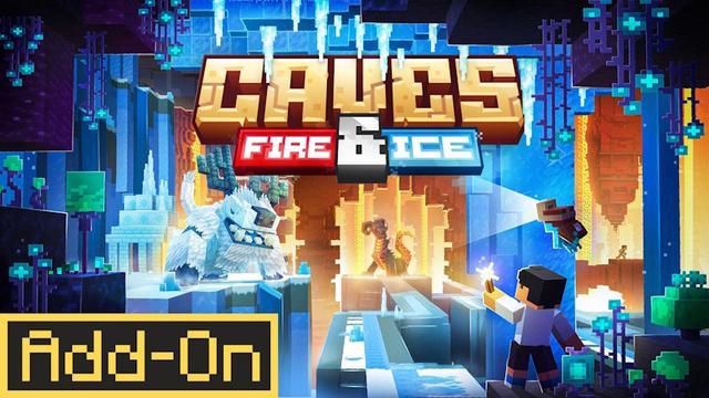 Thumbnail of the Minecraft Bedrock Marketplace product CAVES: Fire & Ice created by Glorious Studios.