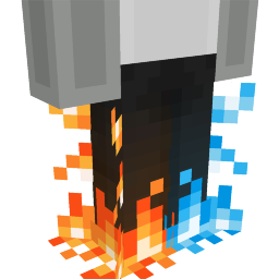 Thumbnail of the Minecraft Bedrock Marketplace product Dual Fire Pants created by Glorious Studios.