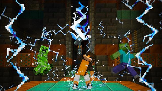 Screenshot of the Minecraft Bedrock Marketplace product ELEMENTAL WEAPONS + TOOLS created by Glorious Studios.