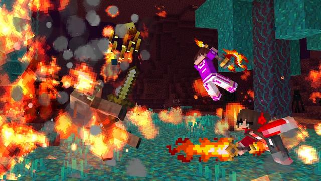 Screenshot of the Minecraft Bedrock Marketplace product ELEMENTAL WEAPONS + TOOLS created by Glorious Studios.