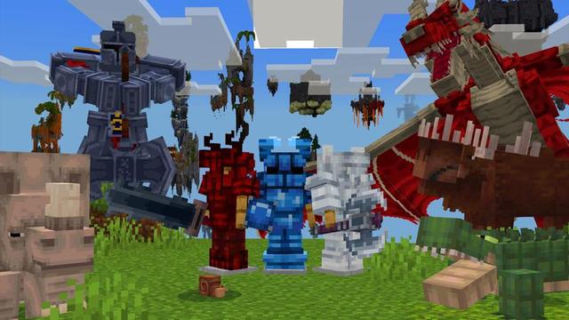 Screenshot of the Minecraft Bedrock Marketplace product Infinity Skyblock created by Glorious Studios.