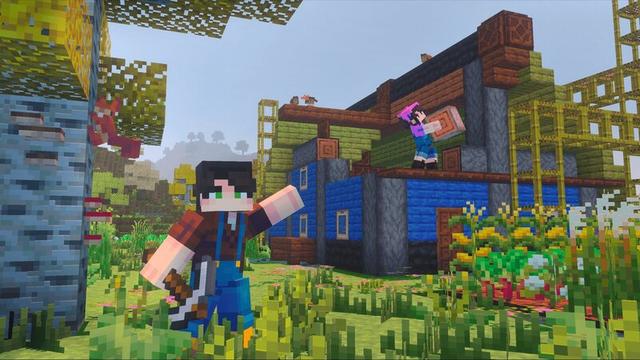 Screenshot of the Minecraft Bedrock Marketplace product SEASONS Add-On created by Glorious Studios.