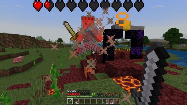 Screenshot of the Minecraft Bedrock Marketplace product Combat Utilities created by Glowfischdesigns.