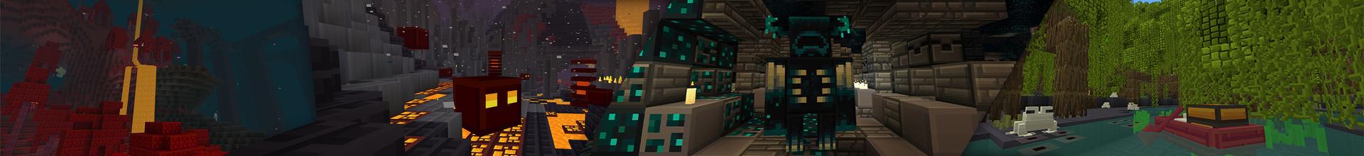 Panorama of the Minecraft Bedrock Marketplace product Cubits created by Glowfischdesigns.