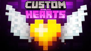 Thumbnail of the Minecraft Bedrock Marketplace product Custom Hearts Skyblock created by Glowfischdesigns.