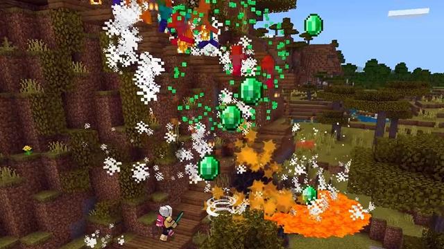 Screenshot of the Minecraft Bedrock Marketplace product Custom Hearts created by Glowfischdesigns.