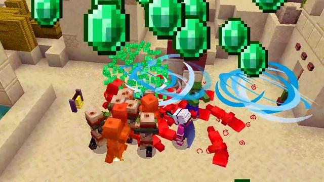 Screenshot of the Minecraft Bedrock Marketplace product Custom Hearts created by Glowfischdesigns.