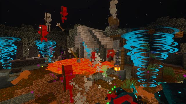 Screenshot of the Minecraft Bedrock Marketplace product Custom Hearts created by Glowfischdesigns.