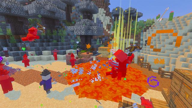 Screenshot of the Minecraft Bedrock Marketplace product Custom Hearts created by Glowfischdesigns.