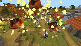 Screenshot of the Minecraft Bedrock Marketplace product Custom Weapons created by Glowfischdesigns.