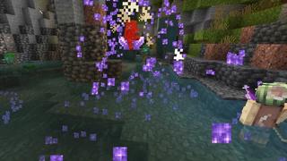 Screenshot of the Minecraft Bedrock Marketplace product Custom Weapons created by Glowfischdesigns.