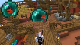 Screenshot of the Minecraft Bedrock Marketplace product Custom Weapons created by Glowfischdesigns.