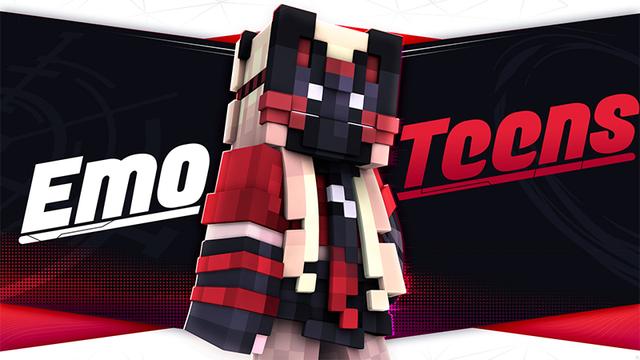 Thumbnail of the Minecraft Bedrock Marketplace product Emo Teens created by Glowfischdesigns.