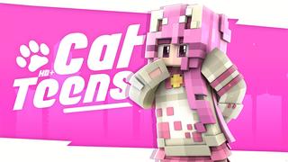 Thumbnail of the Minecraft Bedrock Marketplace product HD+ Cat Teens created by Glowfischdesigns.