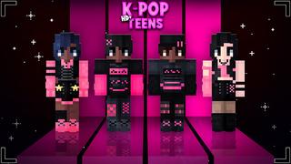 Thumbnail of the Minecraft Bedrock Marketplace product HD+ K-pop Teens created by Glowfischdesigns.